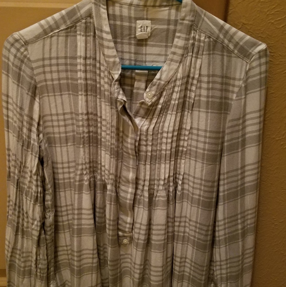 GAP plaid long-sleeve tunic